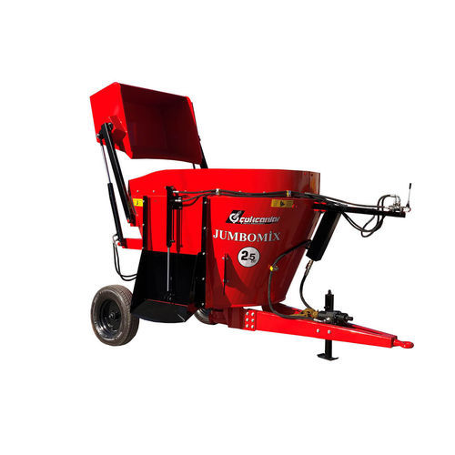 立式螺杆搅拌机 - JUMBOMİX 2.5M - Çokcanlar Agricultural Machinery - 牵引式 / 侧边卸载 / 单螺杆
