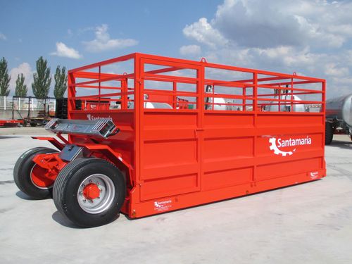 牛用牲畜运输车 - BR series - Santamaria Merino - 单车轴 / 单斗