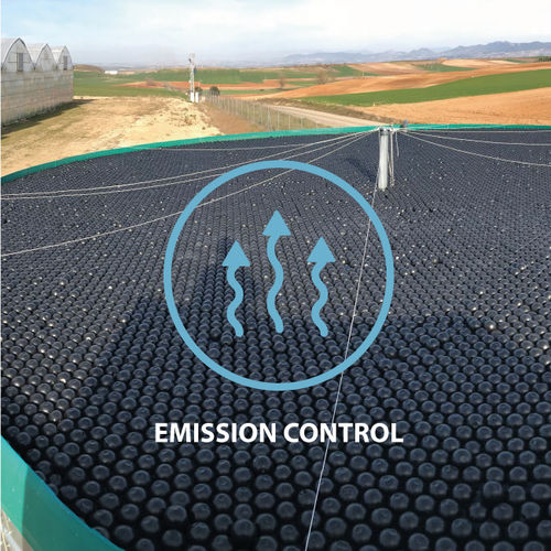 垃圾填埋场渗滤液浮顶 - ODOR & EMISSION Control - Panal Flotante S.L.U - 肥料 / 用于废水处理池 / 塑料