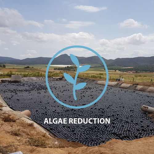 蓄水池浮顶 - ALGAE Control - Panal Flotante S.L.U - 垃圾填埋场渗滤液 / 肥料 / 用于废水处理池