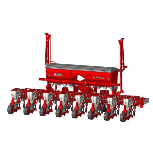 气动精密播种机 - TOSCANO Agricultural Machinery - 碟式 / 8行 / 拖拉机悬挂