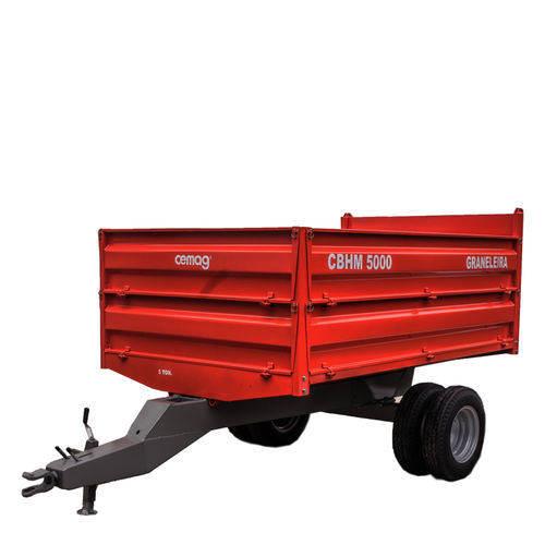 倾卸式拖车 - CBHM 5000 - Cemag - 单车轴 / 谷物 / 5吨