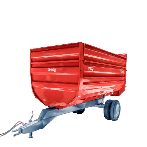 牲畜饲料拖车 - CBH6 - Cemag - 翻斗式 / 单车轴 / 农用