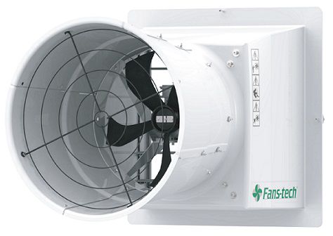 农用建筑通风风扇 - AF455B2-070-00 - Guangdong Fans-tech Agro Co., Ltd - 用于养猪建筑 / 鸟笼 / 空气循环