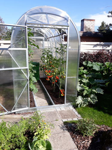 尖顶温室 - ES 1.5 - Ecoslider Greenhouses and PremiFarm Aeroponic Vert - 花园 / 钢结构 / 钢结构