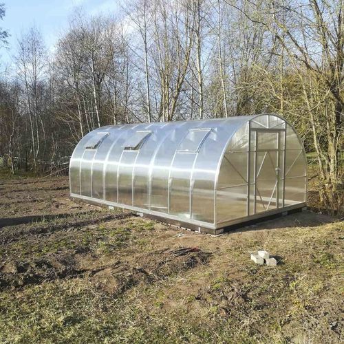 隧道式温室 - ES 3.5 - Ecoslider Greenhouses and PremiFarm Aeroponic Vert - 花园 / 钢结构 / 钢结构