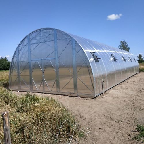 隧道式温室 - ECM 7 - Ecoslider Greenhouses and PremiFarm Aeroponic Vert - 花园 / 植物园 / 钢结构