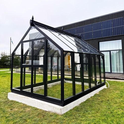 木质结构温室 - Arbovista - Ecoslider Greenhouses and PremiFarm Aeroponic Vert - 尖顶 / 花园 / 展览