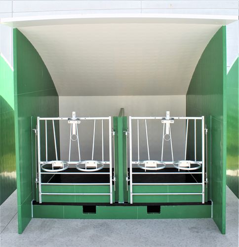 畜牧养殖饲养笼舍 - Twinboxes - Vervaeke - 牛犊 / 独立型 / 聚丙烯