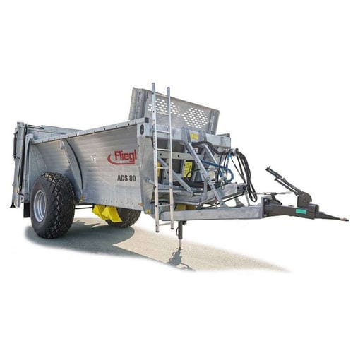 牵引式撒肥机 - ADS 80 - Fliegl Agrartechnik GmbH - 垂直喷洒 / 单车轴 / 堆肥