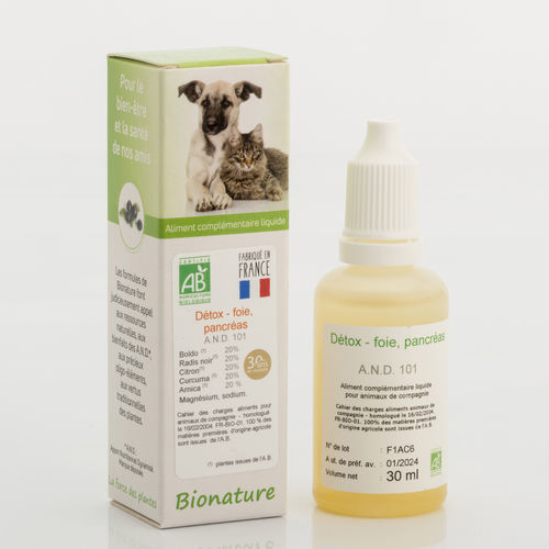 新陈代谢饲料补充剂 - AND 101 - Bionature - 动物 / 用于宠物 / 液体