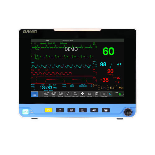 兽医护理监控系统 - HD11-VET - Dawei Veterinary Medical (jiangsu) co., ltd. - 温度 / 氧气 / 带报警器