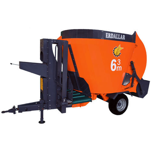立式立式饲料搅拌机 - MAK-6-11 - ERDALLAR AGRICULTURAL MACHINERY - 牵引式 / 正面卸载 / 单螺杆