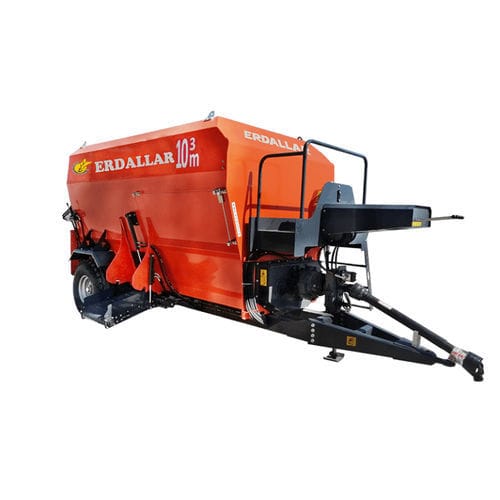 卧式立式饲料搅拌机 - MAK-10-22 - ERDALLAR AGRICULTURAL MACHINERY - 牵引式 / 侧边卸载 / 双螺杆