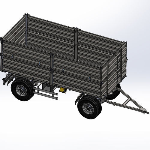倾卸式拖车 - DNR-180-23 - ERDALLAR AGRICULTURAL MACHINERY - 双车轴 / 农用 / 18吨