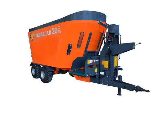 卧式立式饲料搅拌机 - YK 20 - ERDALLAR AGRICULTURAL MACHINERY - 牵引式 / 正面卸载 / 双螺杆