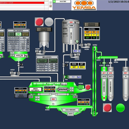 管理软件 - SCADA - Yemsa Makina - 分析 / 监控 / 数据管理