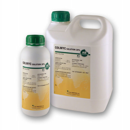 抗菌饲料添加剂 - COLMYC ® - S.P. VETERINARIA, S.A. - 家禽 / 用于兔类 / 液体