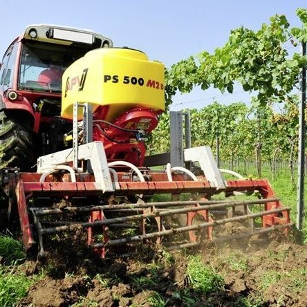 安装在开穴播种器上施肥机 - PS 500 M2 D - APV APV - Technische Produkte GmbH - 固体 / 葡萄园