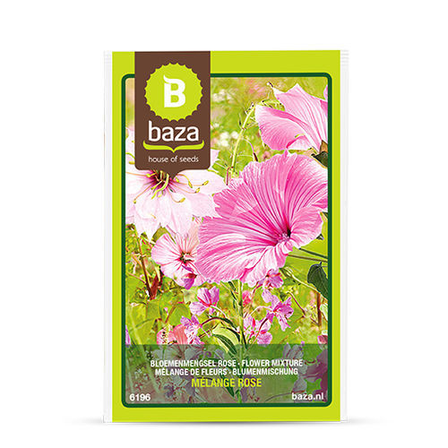 混合花卉种子 - 6196 - BAZA Seeds Holland b.v. - 一年生 / 粉色 / 用于花园