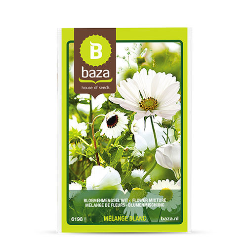 混合花卉种子 - 6198 - BAZA Seeds Holland b.v. - 一年生 / 白色 / 用于花园