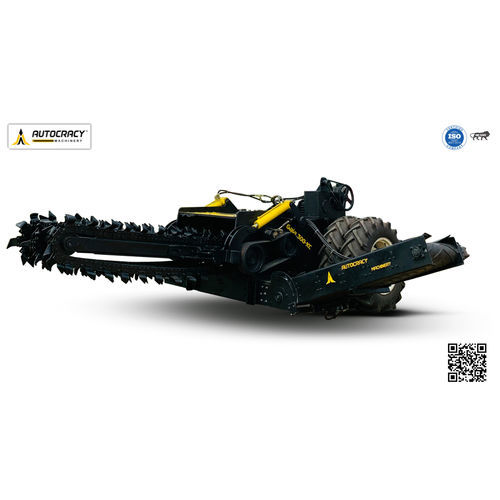 双轮掘沟机 - Heavy Duty Triple Chain Tractor Trencher - Gaja 300 XC - Autocracy Machinery Private Limited - 带链子 / 传送 / 拖拉机悬挂