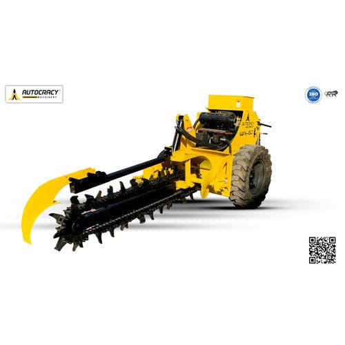 液压掘沟机 - Self Propelled Hydraulic Trencher -  Vahy 150 - Autocracy Machinery Private Limited - 手推自行式 / 带链子 / 自走式