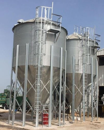 谷物筒仓 - SRD Machine Agriculture and Construction Industry Trade Limited Company - 饲料 / 电镀钢 / 锥底