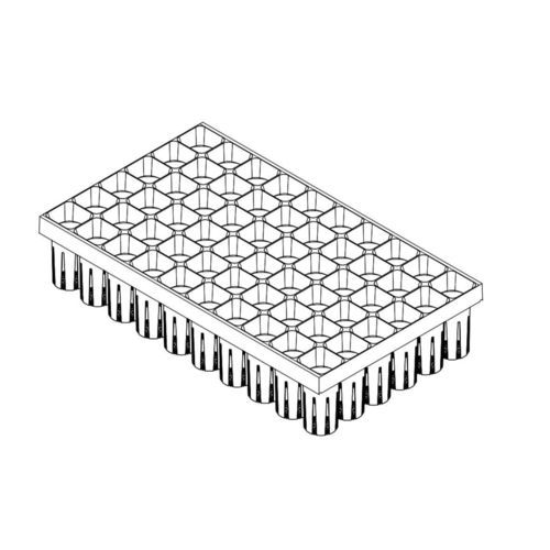 塑料育苗盘 - 89590 - Air Tray Technologies by Blackmore Company - 重复使用型 / 长方形 / 深