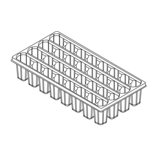 塑料育苗盘 - 89050 - Air Tray Technologies by Blackmore Company - 重复使用型 / 长方形 / 深