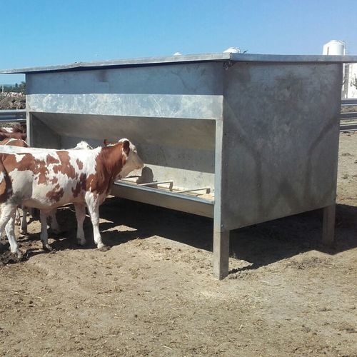 牛漏斗喂食器 - FEEA22.3000 - AHI - FARM CAMARA - 不锈钢 / 多入口