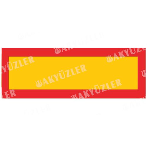 拖车反光板 - 8010001, 8010002 - AKYÜZLER KAROSER - 矩形 / 红色 / 自粘贴