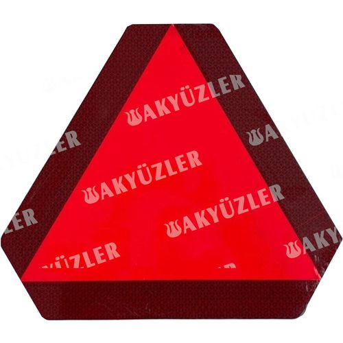 三角形反光板 - 8010009 - AKYÜZLER KAROSER - 红色 / 自粘贴