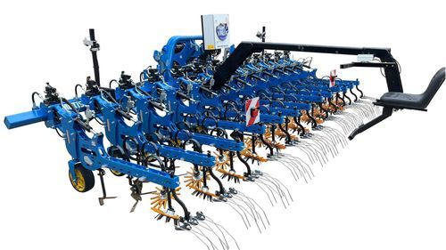 拖拉机悬挂行间中耕机 - METIS 300 U - AGRIVAUX - 折叠 / 碟式 / 带有摄像头