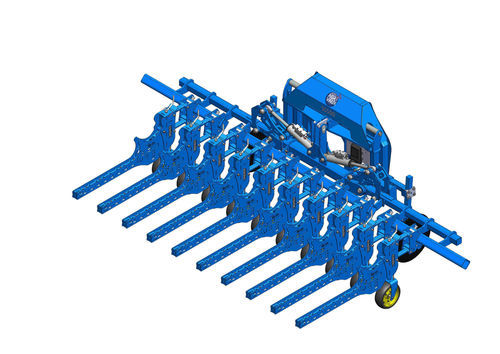 拖拉机悬挂行间中耕机 - METIS 500 U - AGRIVAUX - 折叠 / 碟式 / 带有摄像头