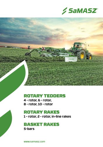 ROTARY TEDDERS - ROTARY RAKES - BASKET RAKES