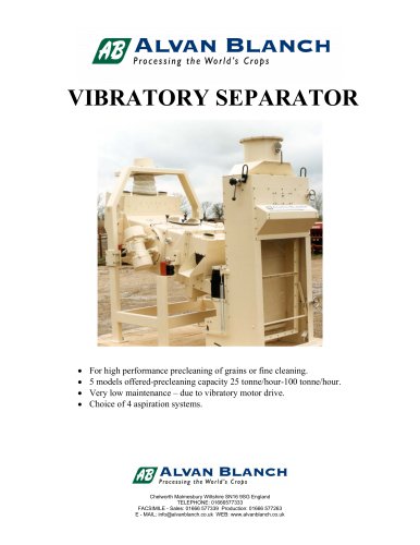 VIBRATORY SEPARATOR