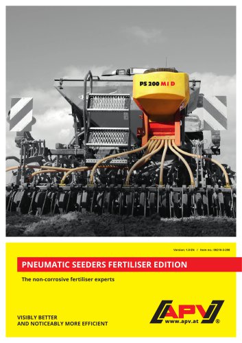 Pneumatic Seeders Fertiliser Edition PSD