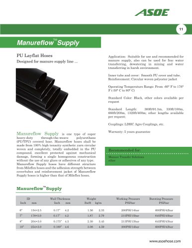 Manureflow Supply PU hose