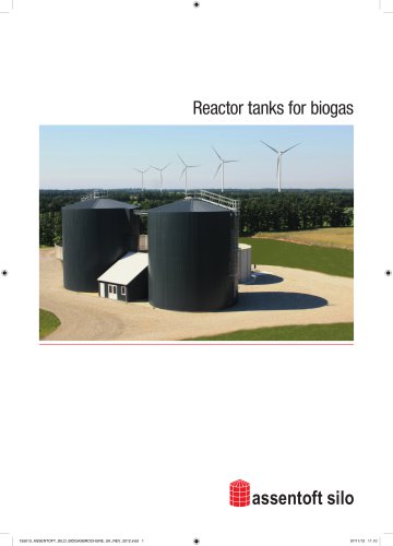 Reactor tanks for biogas