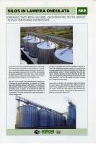 Corrugated sheet metal silo bins