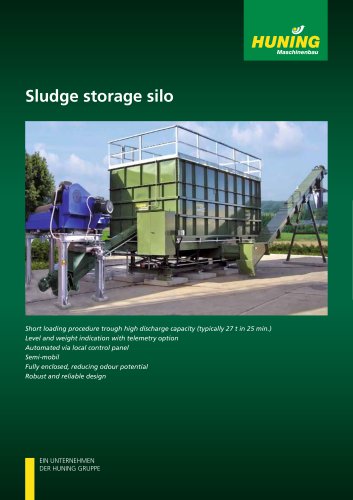 Sludge storage silo