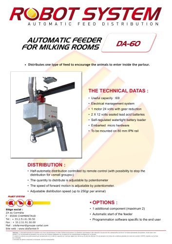 SUSPENDED AUTOMATIC FEEDERS