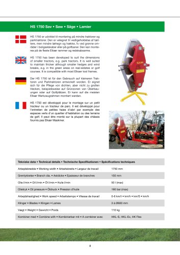 HS 1750 Sav • Saw • Säge • Lamier