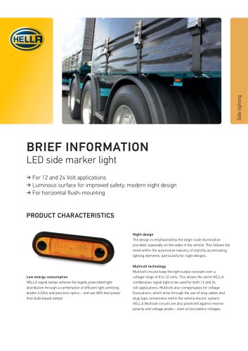 LED side marker light
