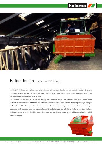 Ration feeders - VDC