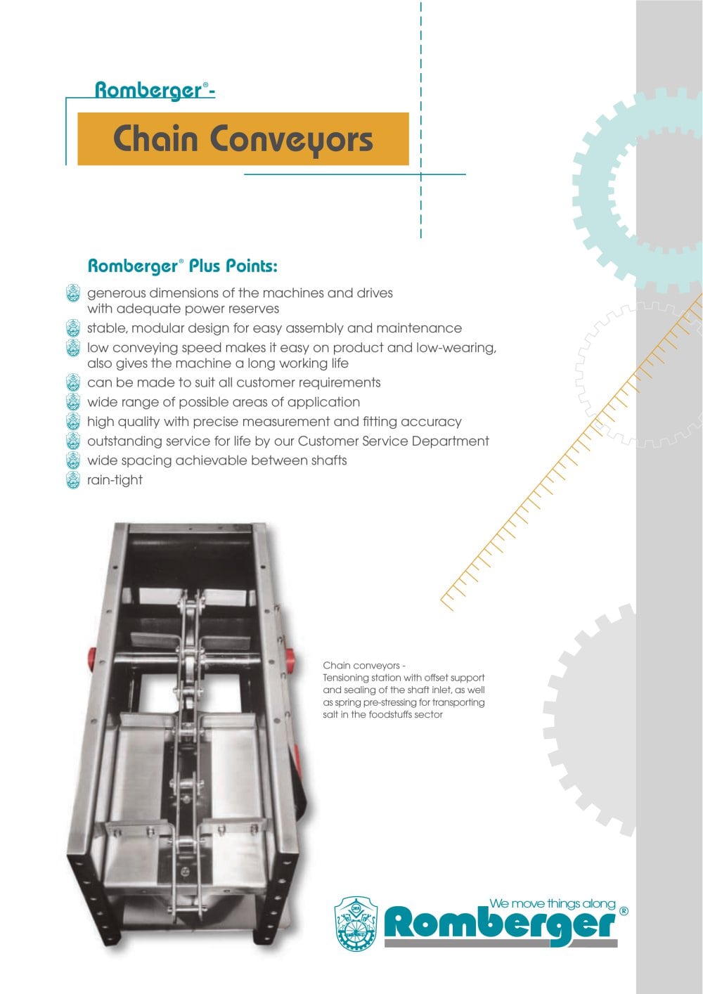 Chain conveyors - Josef Romberger Maschinenfabrik GmbH
