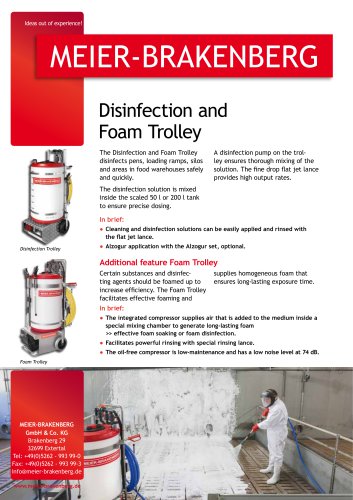 Disinfecttion & Foam Trolley