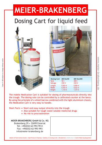 Dosing Cart for liquid feed