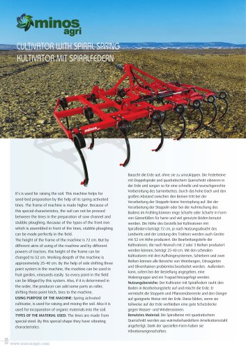 Cultivator with Spring